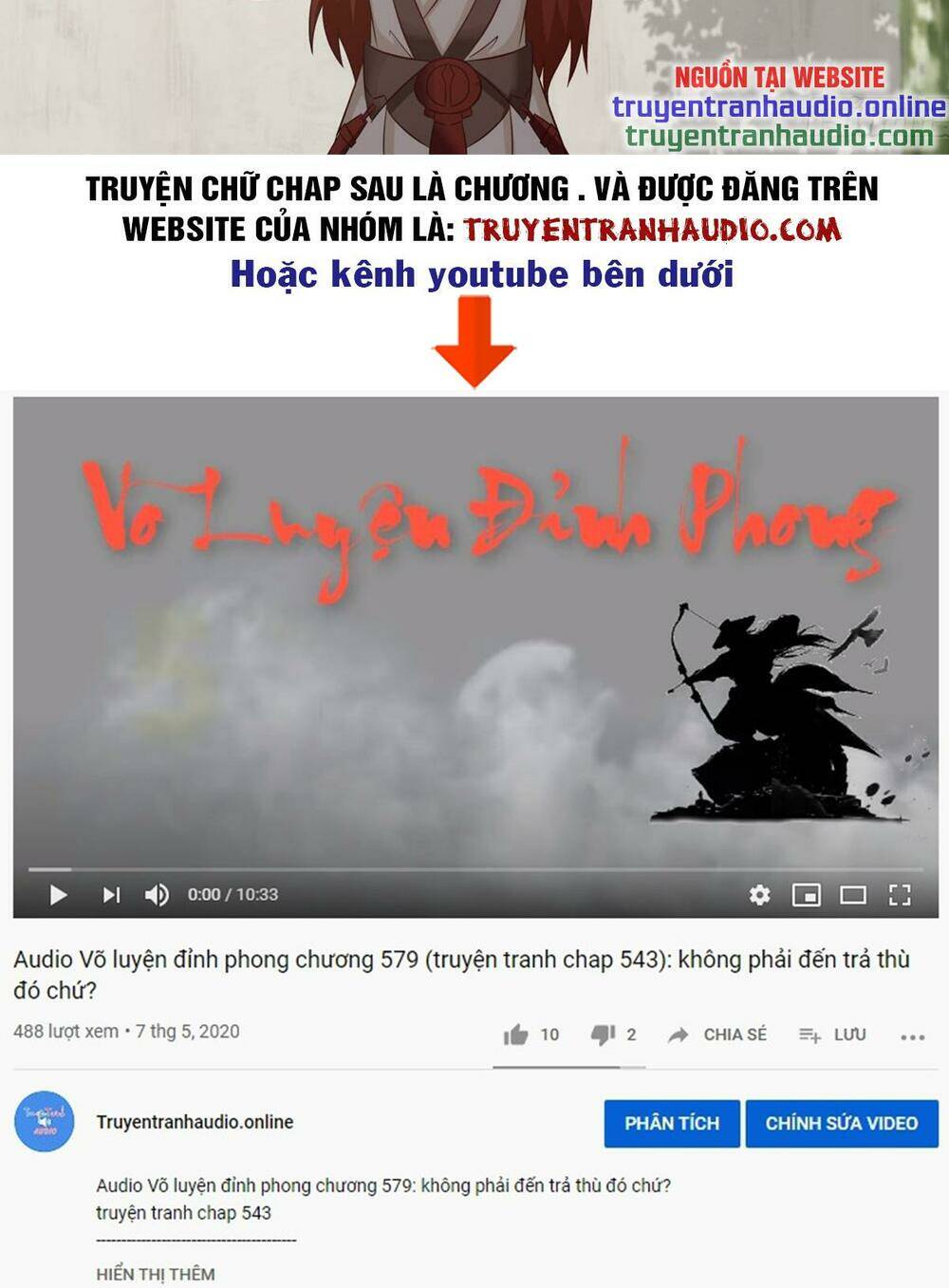 võ luyện đỉnh phong chapter 542 tới trung Đô - Trang 2